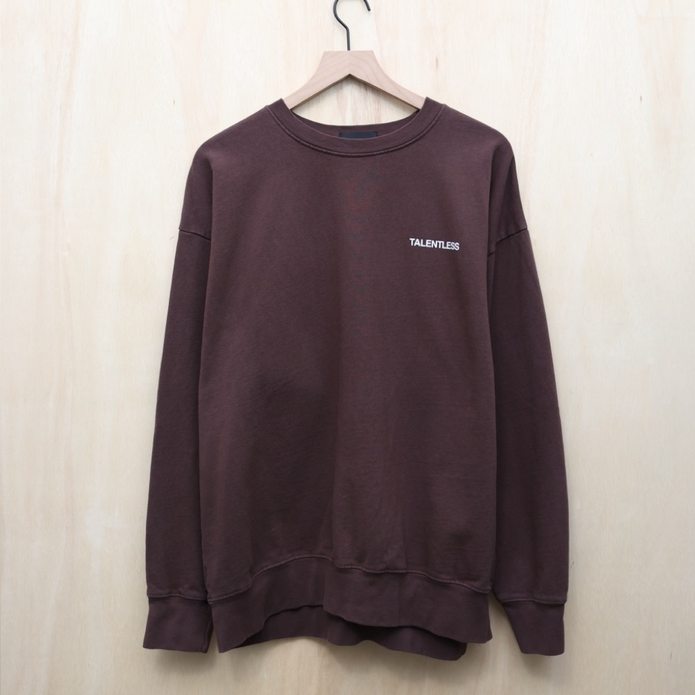 Talentless Crewneck Pullover Brown L - Picture 3 of 4